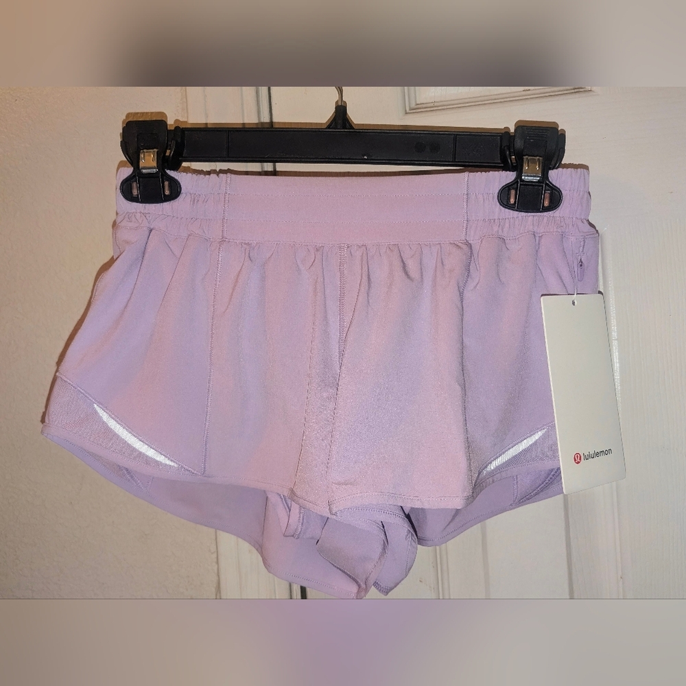 Lululemon Lilac Hotty Hot Lined 2.5" Shorts (New w/Tags) - Picture 6 of 8